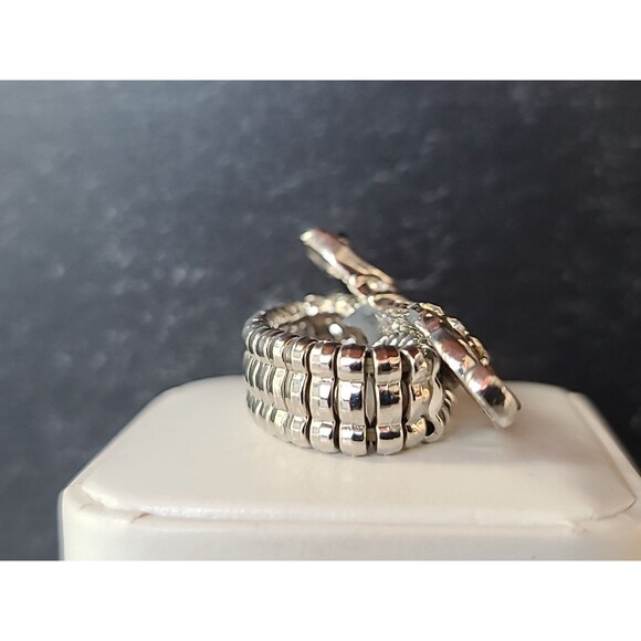 Dachshund Rhinestone Stretch Ring Size US 10 Costume Jewelry - Picture 4 of 10